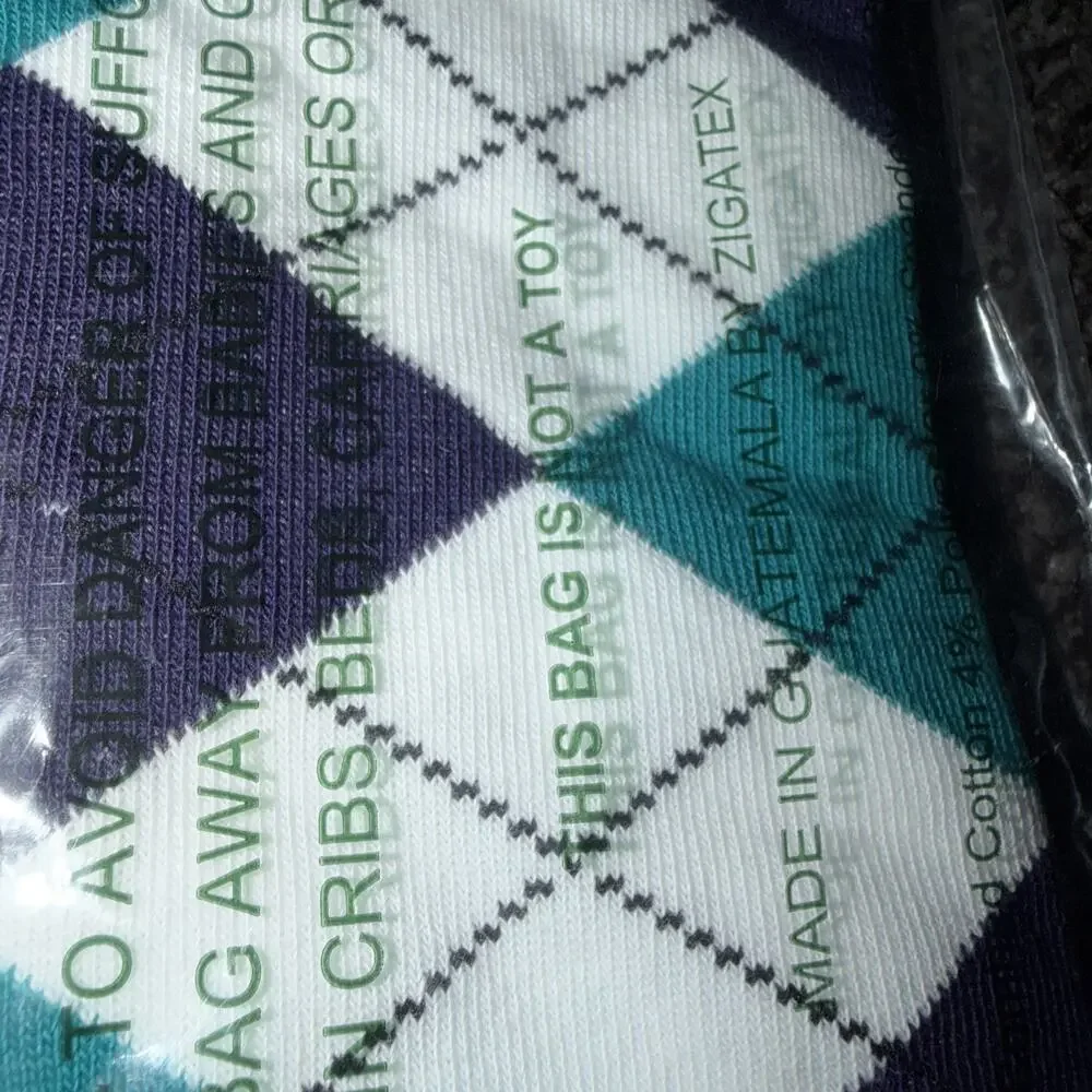 Golf Knickers Colorful Knee High Argyle Cotton Socks Men White Green Blue New